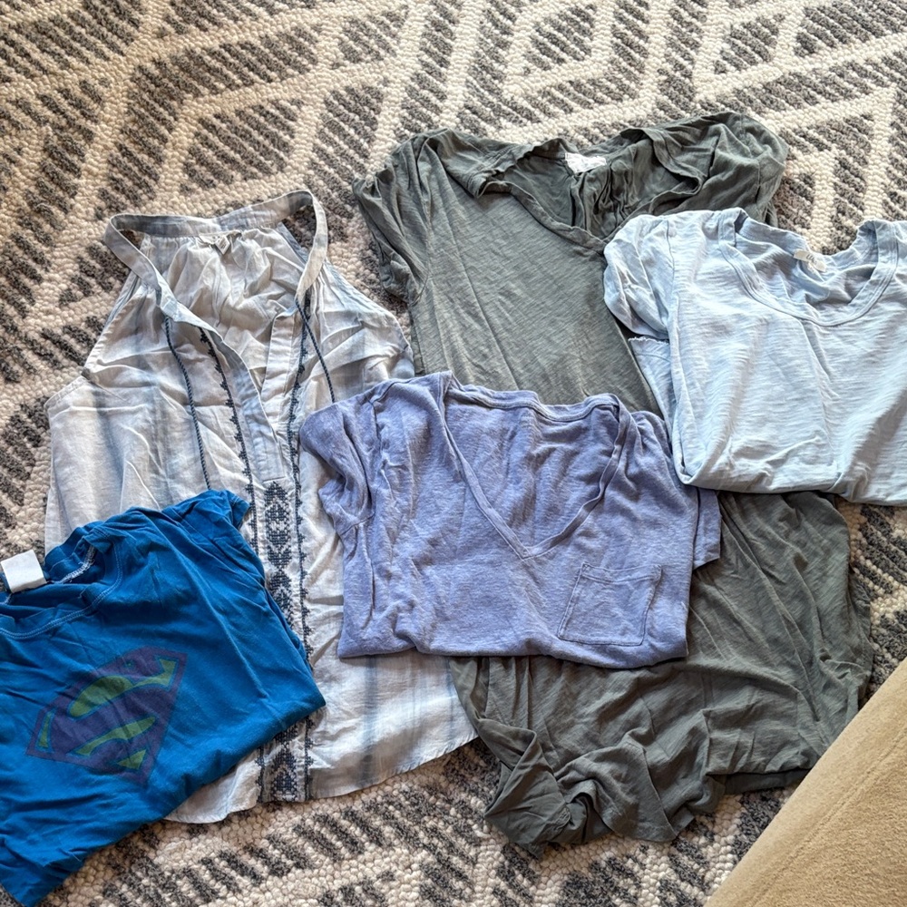 Stylish tee shirt lot x 5 Women's Tee- XS